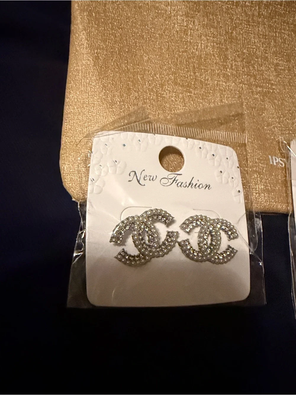 Silver Crystal Interlocking Brooch - Fashion Jewelry
